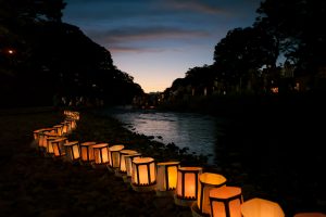 Japan, Lights, Religions, Night, Lantern