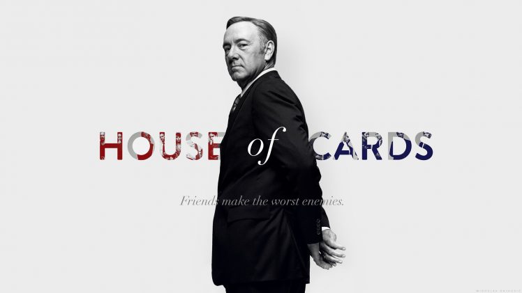 Frank Underwood, Kevin Spacey, Men, Looking at viewer, House of Cards, Quote, Simple background, Politics, TV, Typography HD Wallpaper Desktop Background