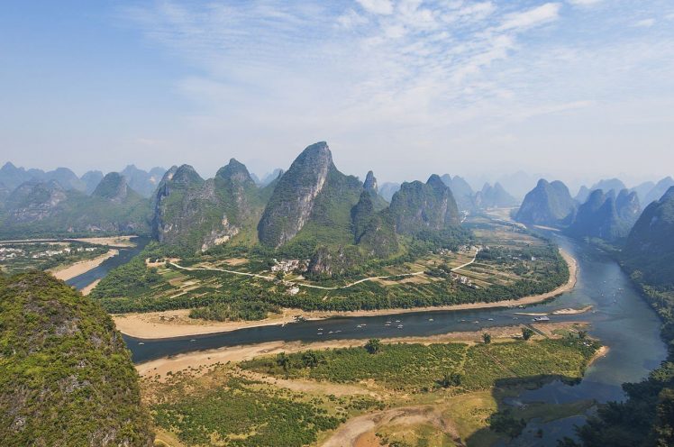 Guilin, River, Hills, Valley HD Wallpaper Desktop Background