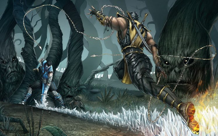 Sub Zero, Mortal Kombat, Scorpion HD Wallpaper Desktop Background