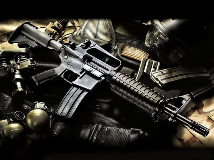 gun, Weapon, AR 15 HD Wallpaper Desktop Background