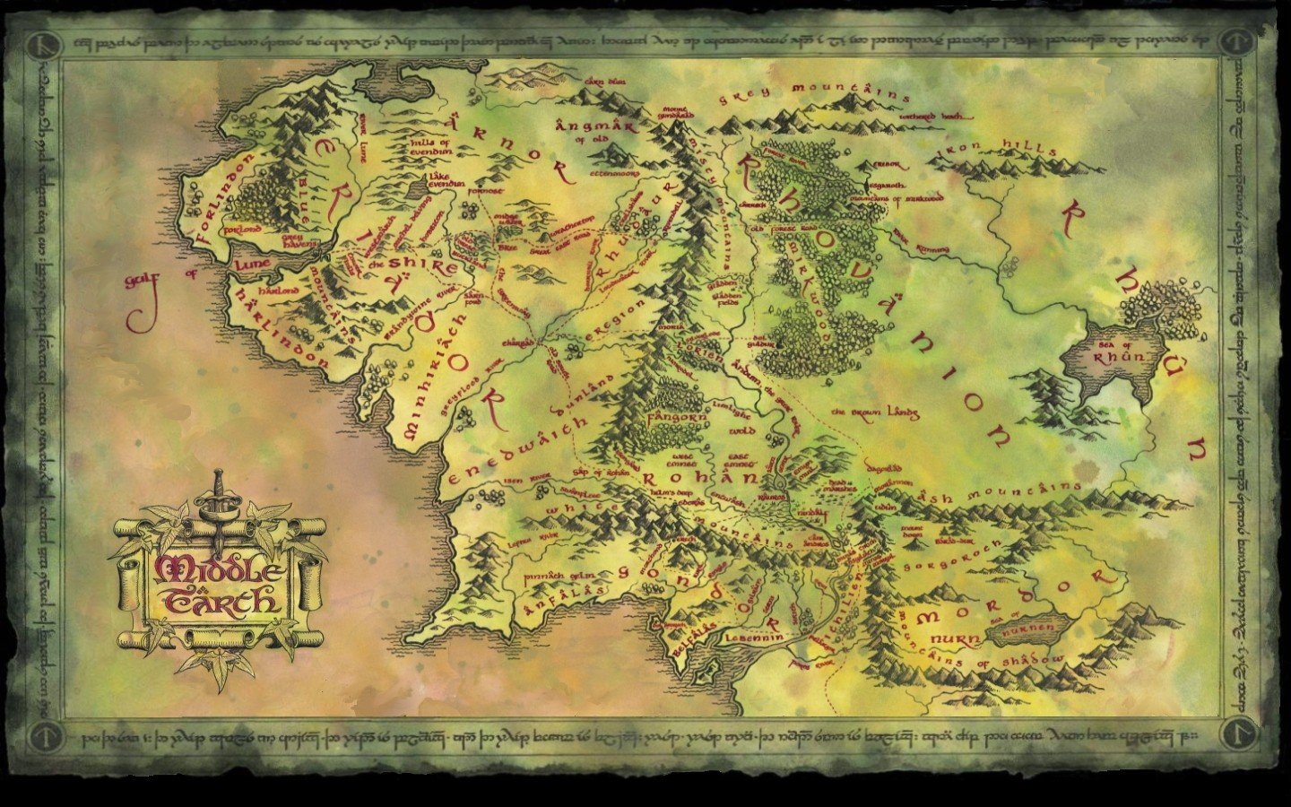 The Lord of the Rings, Middle earth Wallpaper