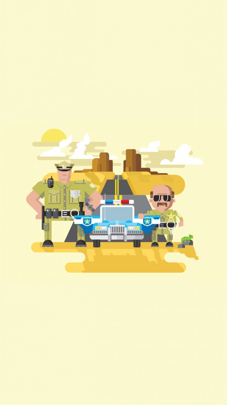 police, Minimalism HD Wallpaper Desktop Background