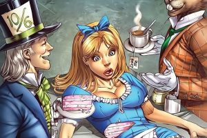 Alice, Mad Hatter, Fairy tale, Alice in Wonderland, Cake