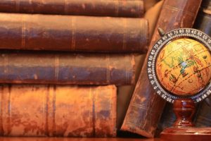 books, Old, Vintage, Globes, Miniatures, Earth, Wood