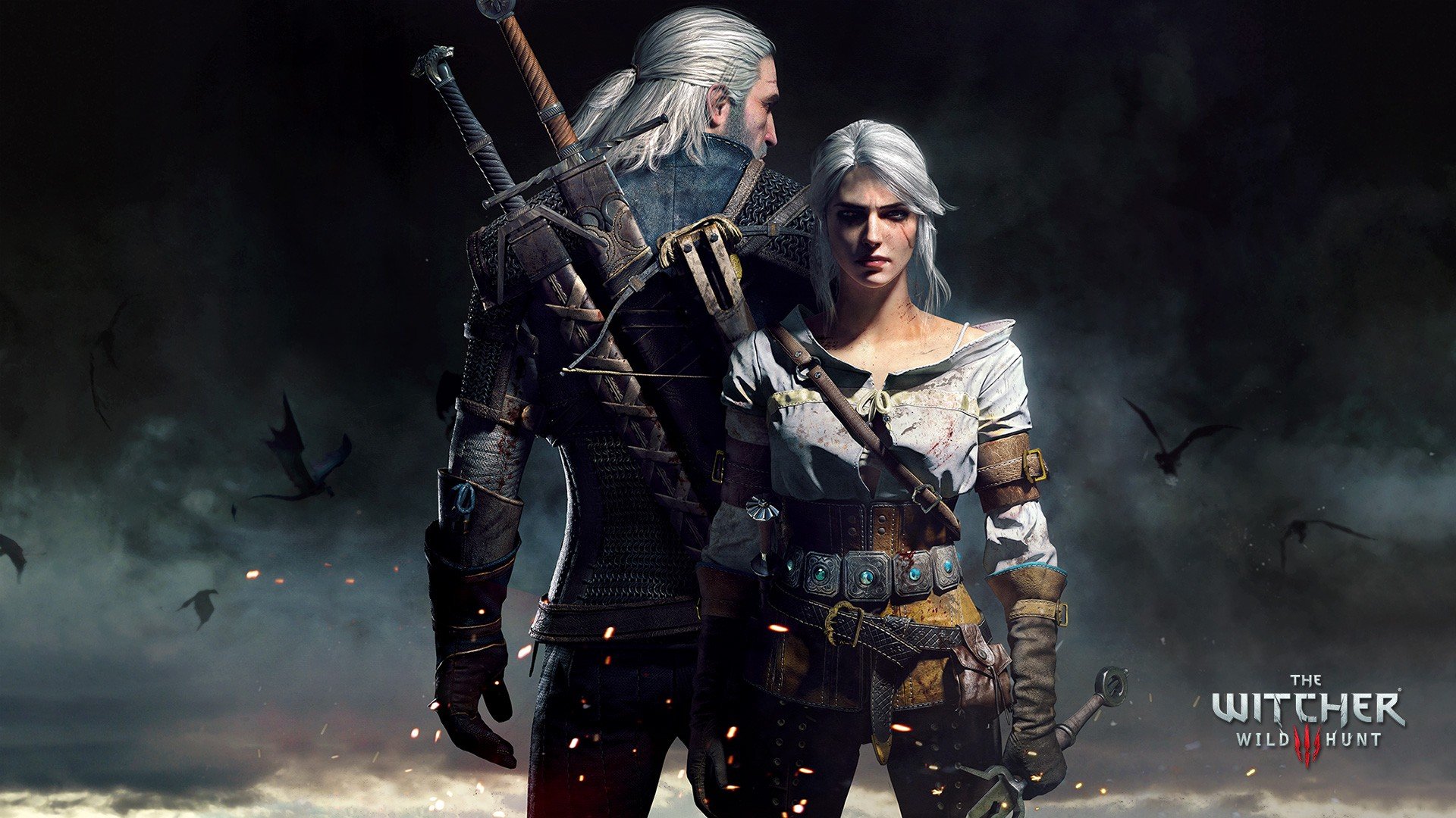 Geralt of Rivia, Cirilla Fiona Elen Riannon, Ciri Wallpaper