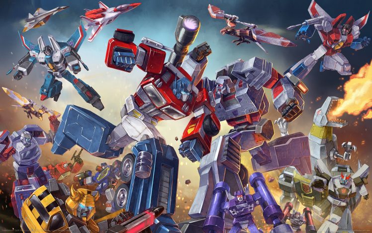 Optimus Prime, Bumblebee, Megatron, Transformers G1, Battle HD Wallpaper Desktop Background