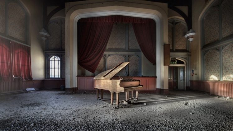 old, Architecture, Room, Piano Wallpapers HD / Desktop and Mobile