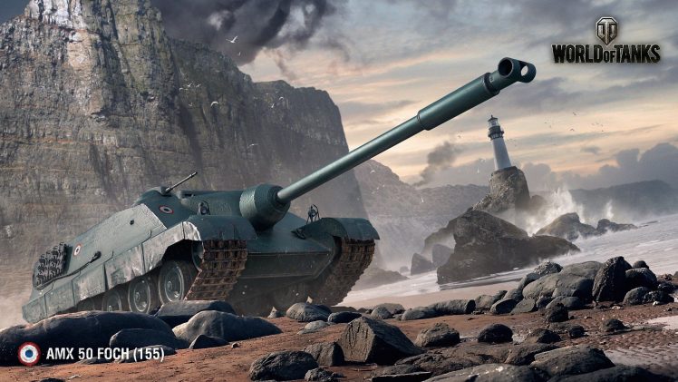 World of Tanks, AMX 50 Foch (155) HD Wallpaper Desktop Background