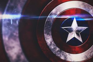 Captain America, Stars, Optical flares, Macro, Shields