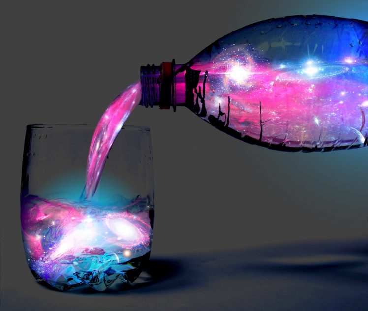 bottles, Glass, Galaxy HD Wallpaper Desktop Background