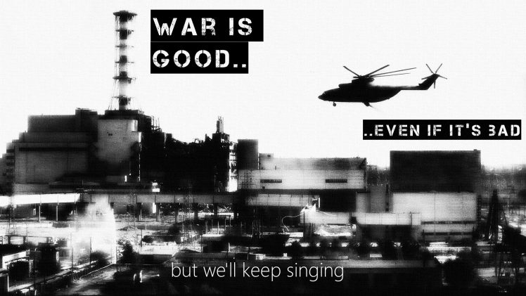 war, Black, White, Mil Mi 26, Chernobyl HD Wallpaper Desktop Background
