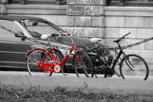 monochrome, Red, Selective coloring, Trinity College