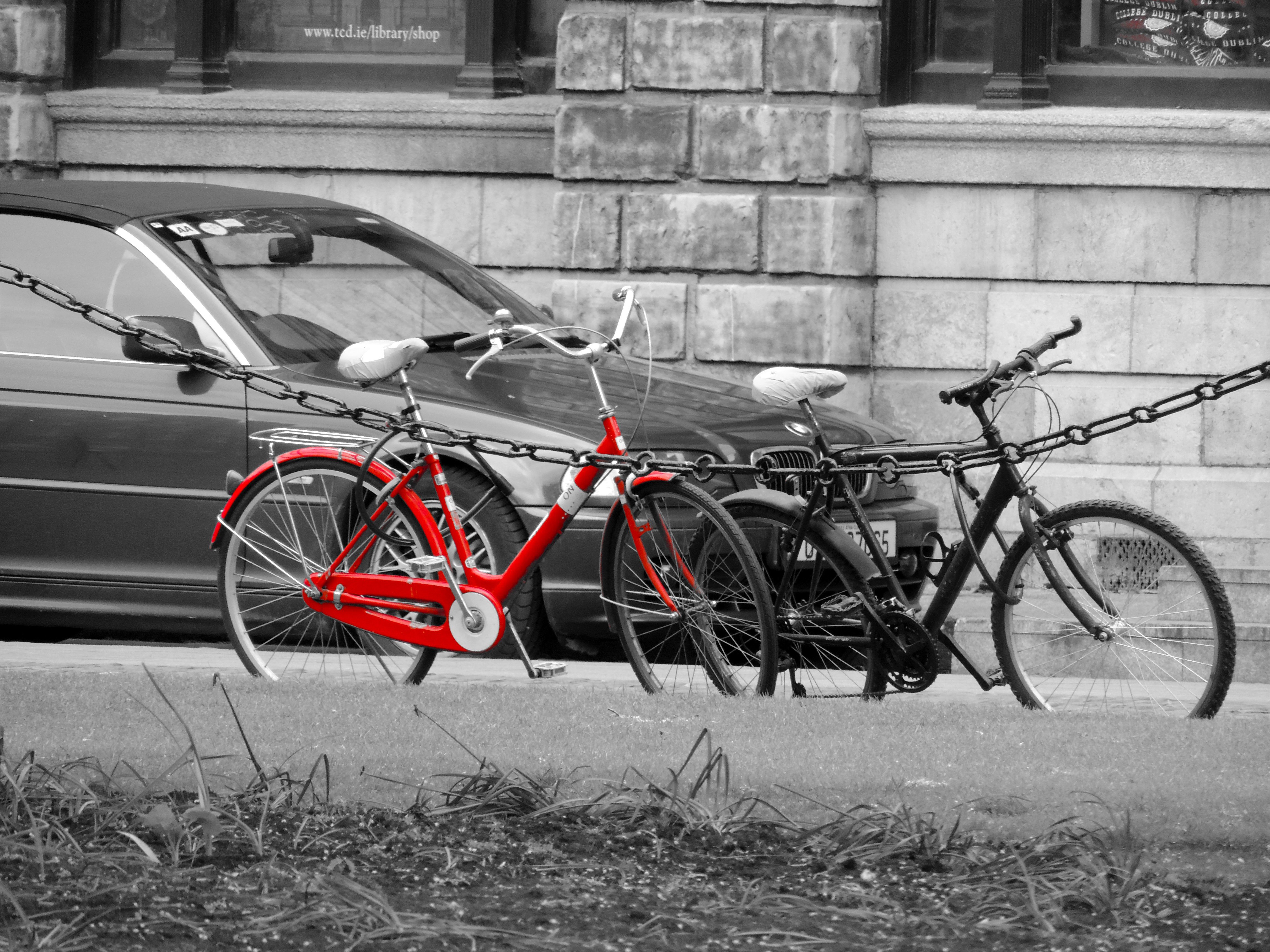 monochrome, Red, Selective coloring, Trinity College Wallpaper