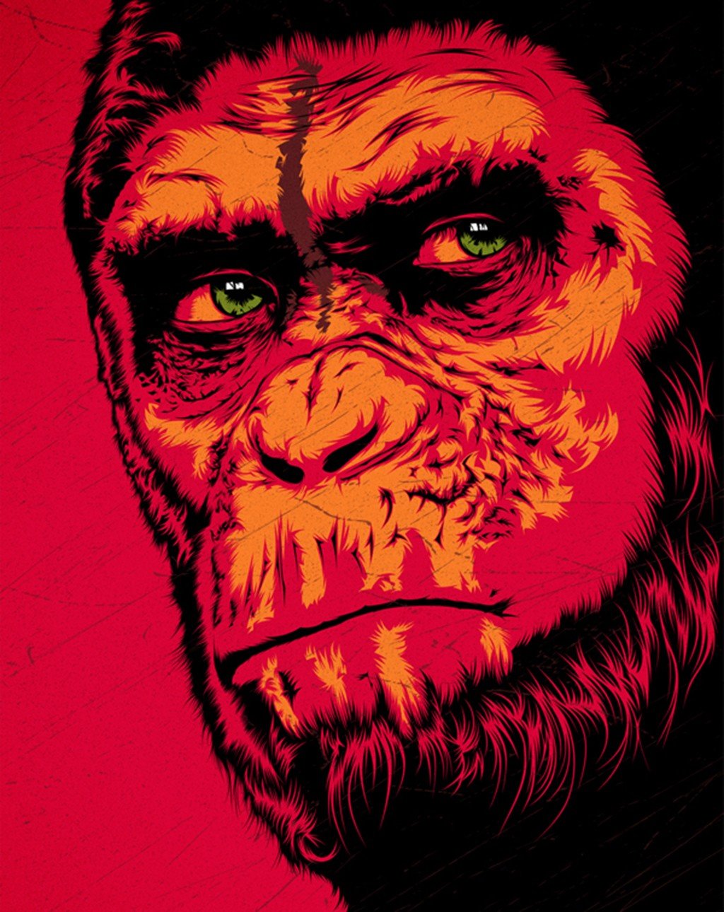 apes, Planet of the Apes, Red, Red background Wallpaper