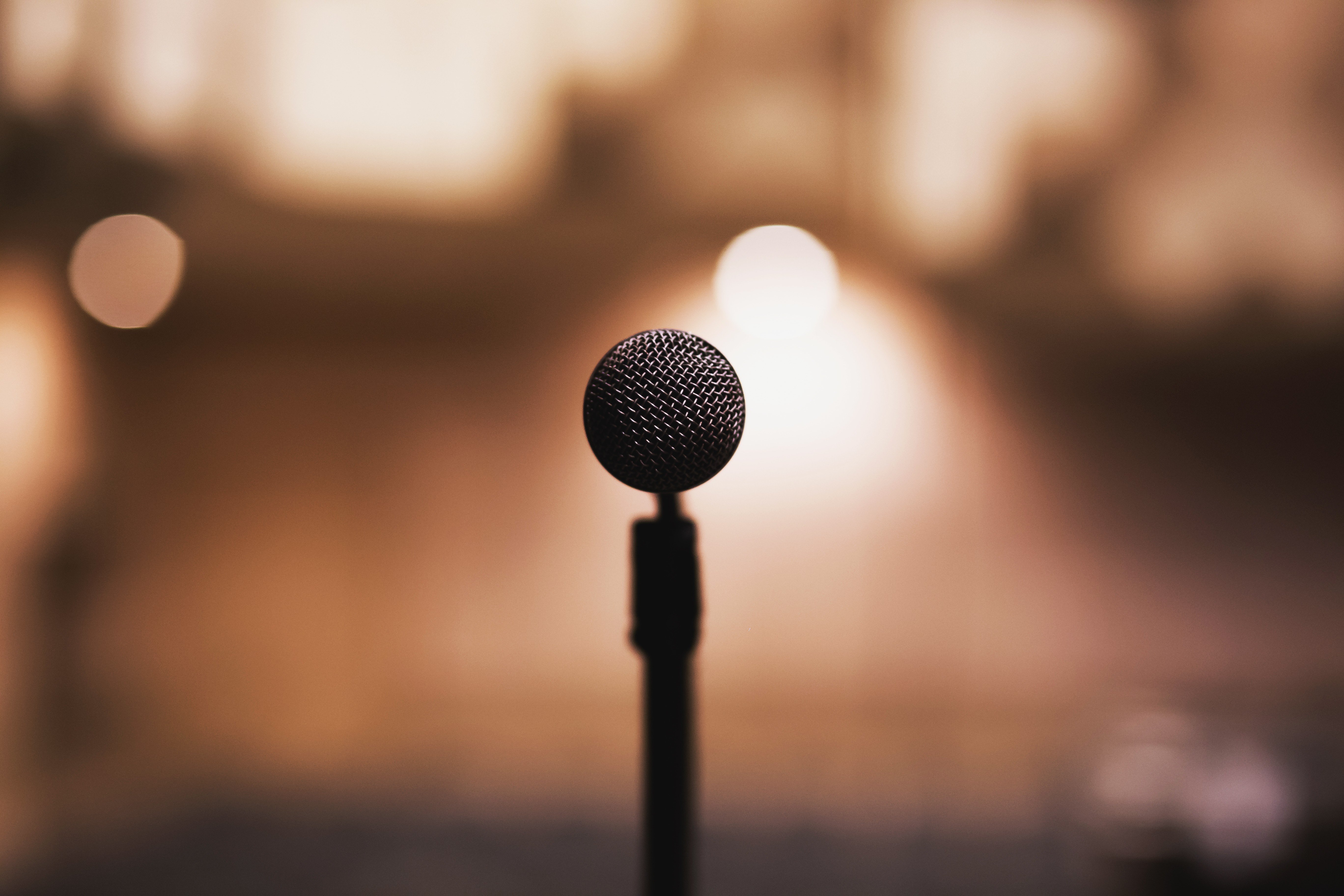 microphone, Music, Depth of field, Bokeh Wallpaper