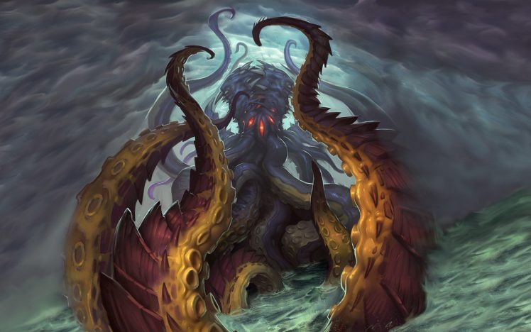 whispers of the old gods, Hearthstone, NZoth HD Wallpaper Desktop Background