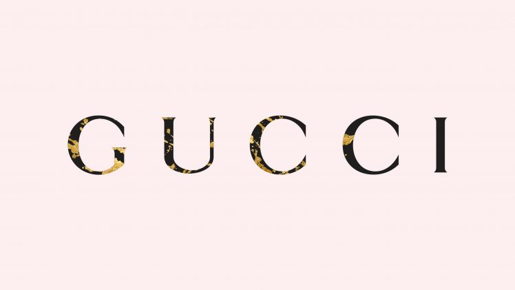 gold, Splats, Gucci, Logo, Simple background, Company HD Wallpaper Desktop Background