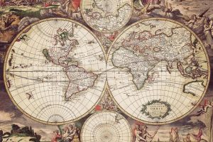 world map, History