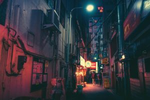 Japan, Street, Neon