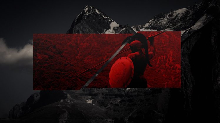 warrior, Mountains, Red, Gray, Roman HD Wallpaper Desktop Background