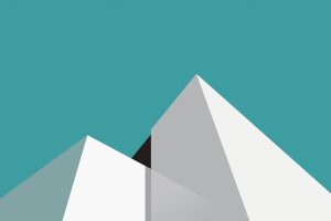 minimalism, White, Blue, Pyramid