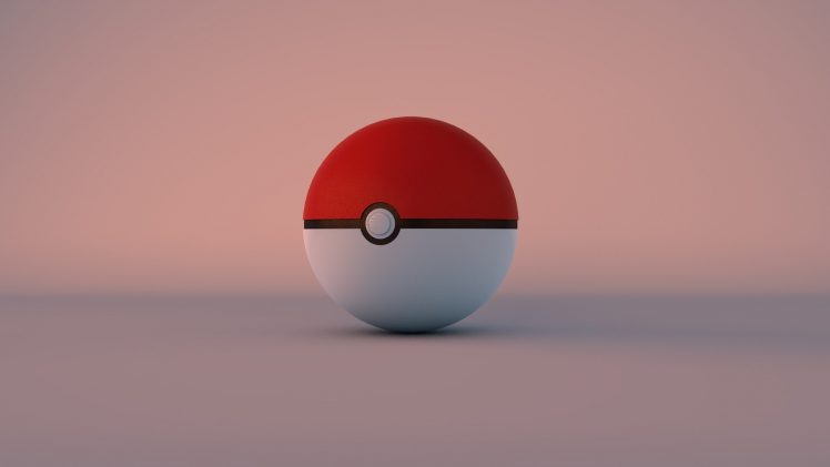 Pokémon, Red, Orange, Bright, Cinema 4D, Poké Balls HD Wallpaper Desktop Background