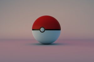 Pokémon, Red, Orange, Bright, Cinema 4D, Poké Balls