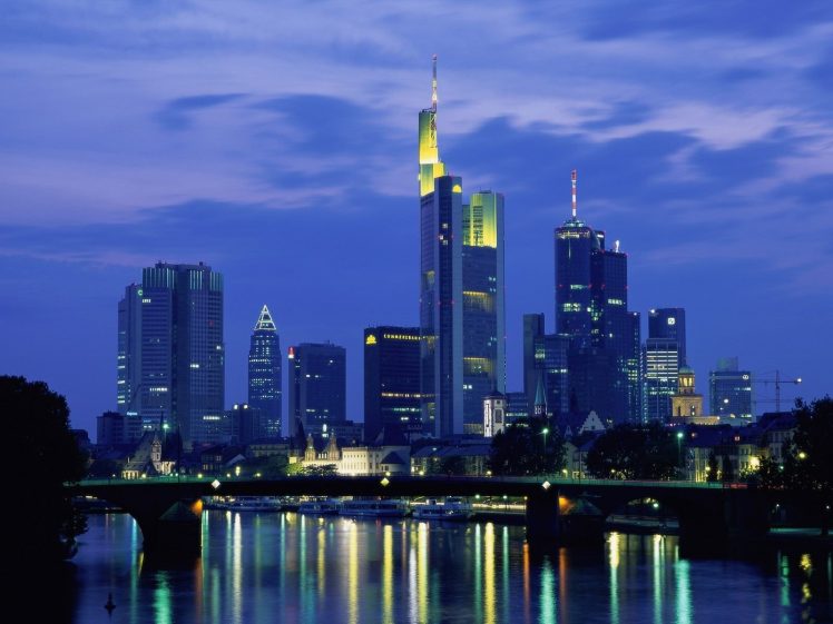 cityscape, Frankfurt, Germany HD Wallpaper Desktop Background