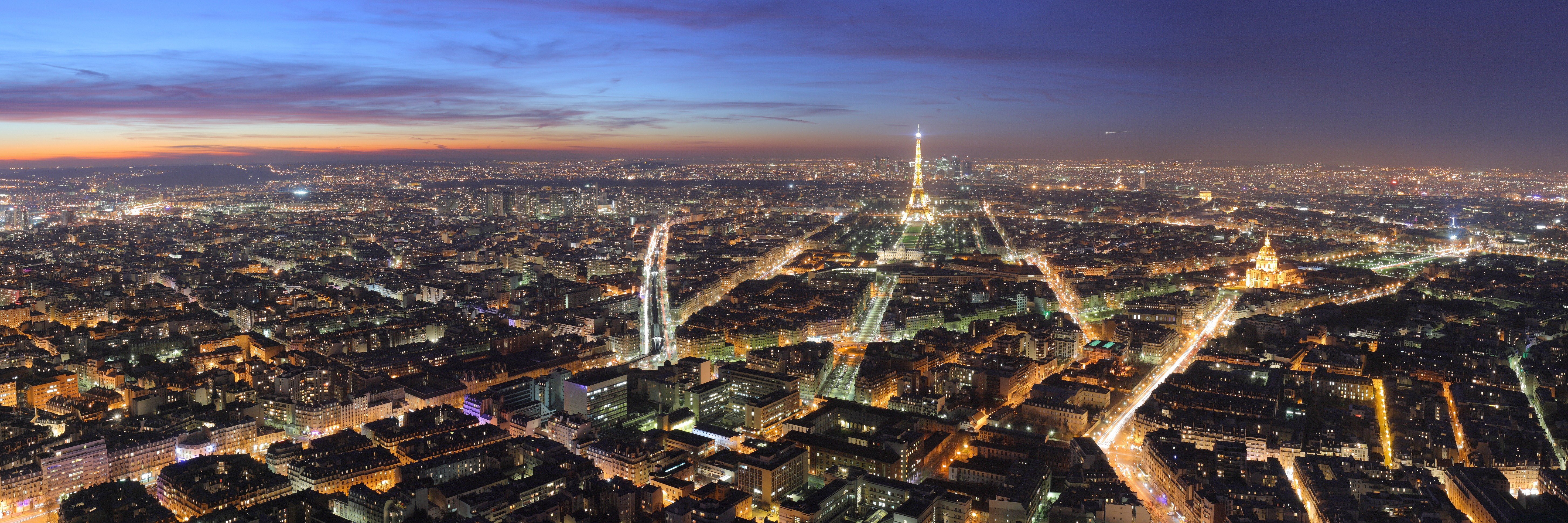 Paris, Night, Lights, City, France Wallpaper