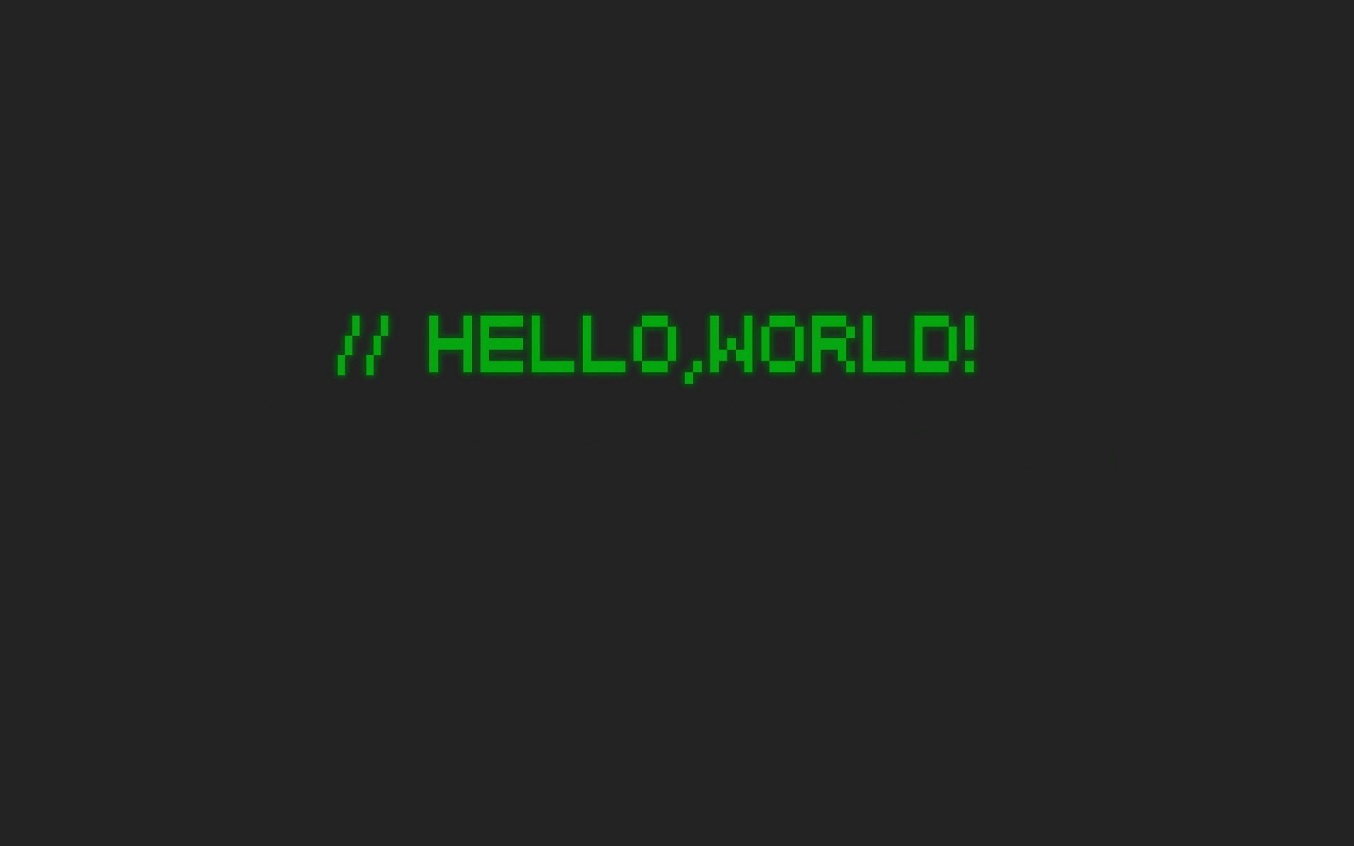 simple background, Quote, Minimalism, Text, World, Hello World, 8 bit