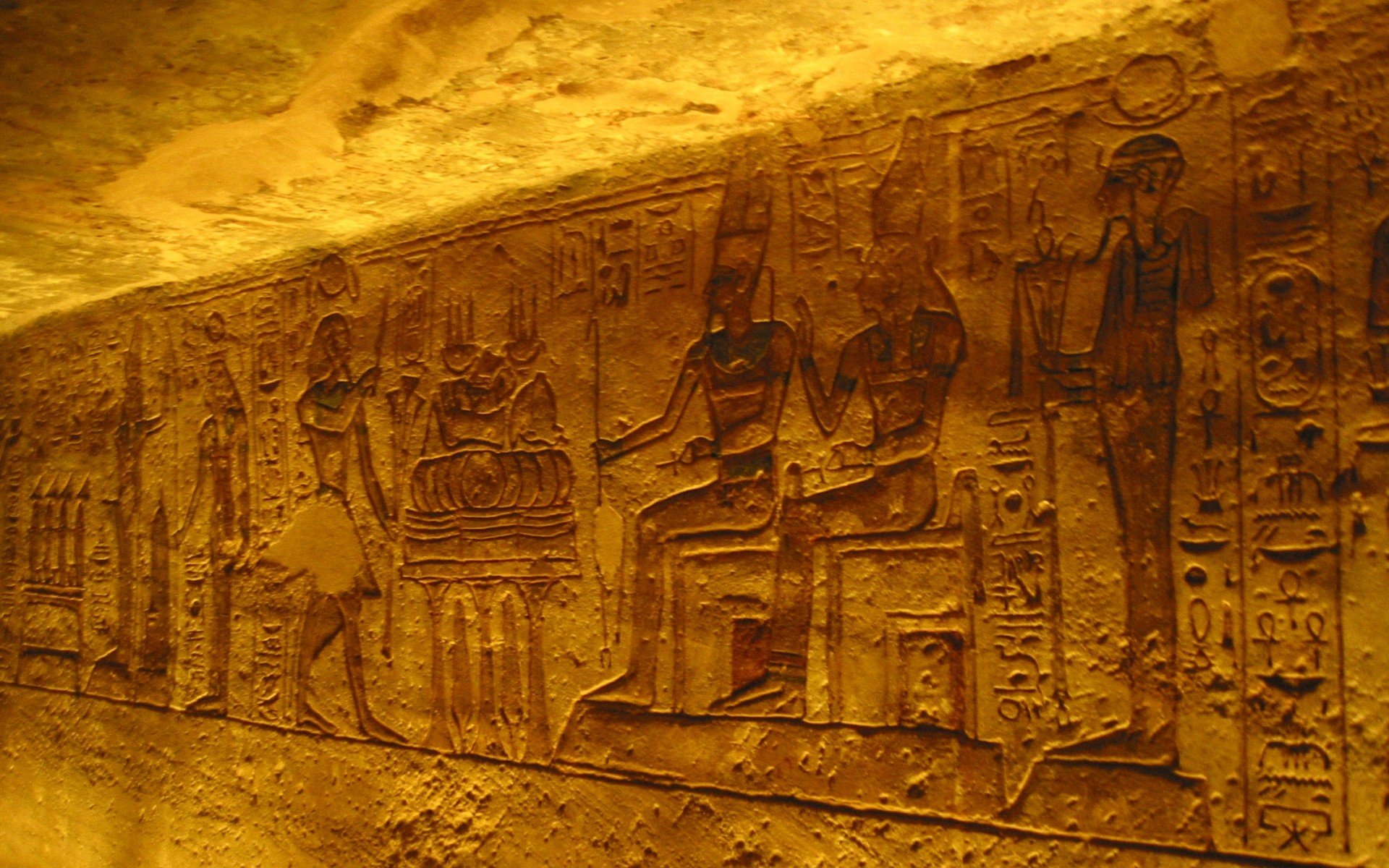 Egypt, Gods of Egypt, Gold Wallpaper
