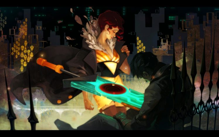 Transistor, Red (Transistor), Supergiant Games HD Wallpaper Desktop Background