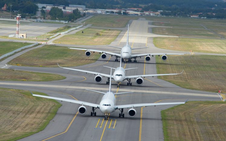 aircraft, Airplane, Airbus, Airbus A330, Airbus A350, Airbus A 380 861, A380, Airport, Runway HD Wallpaper Desktop Background