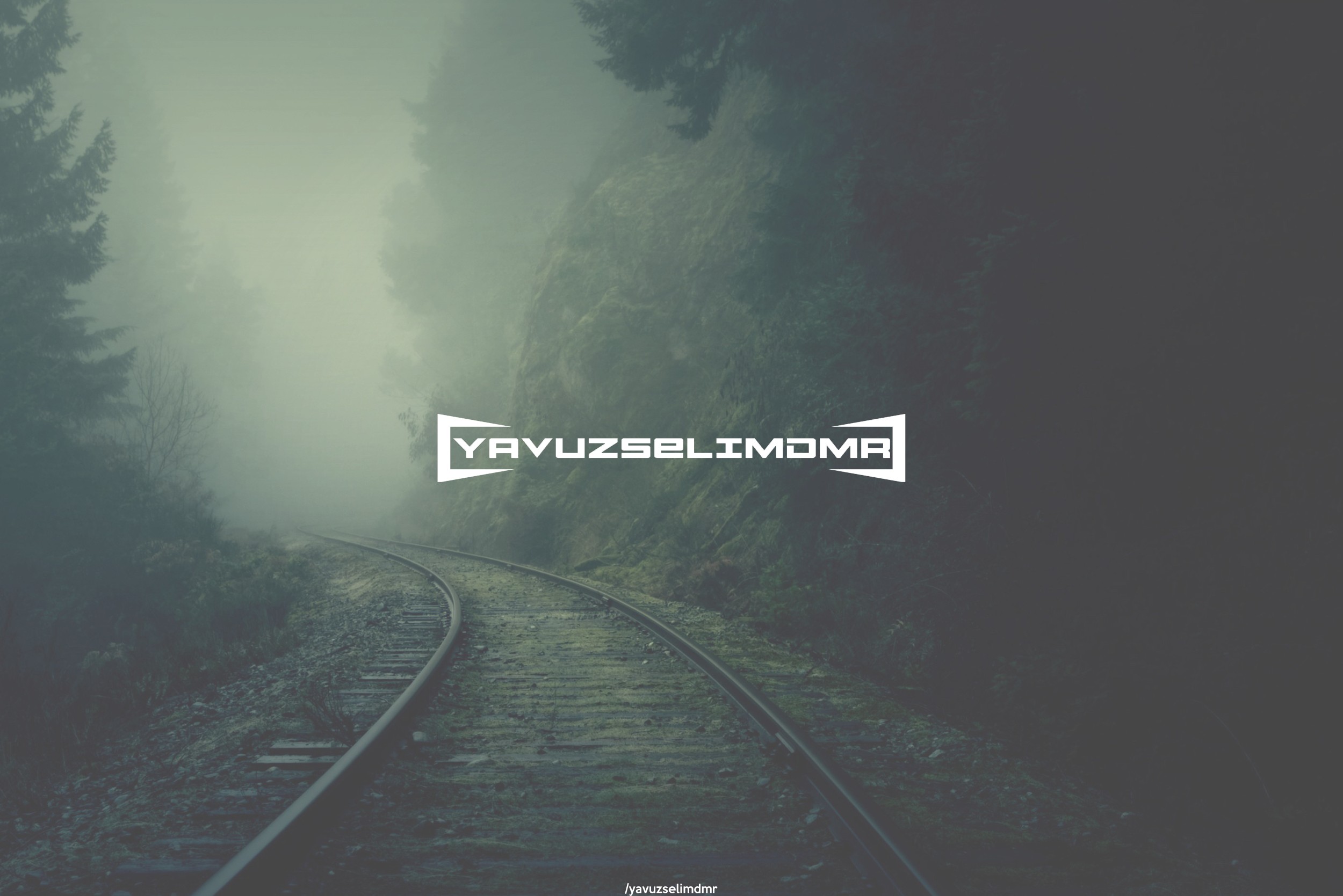 railway, Mist, Logo Wallpaper