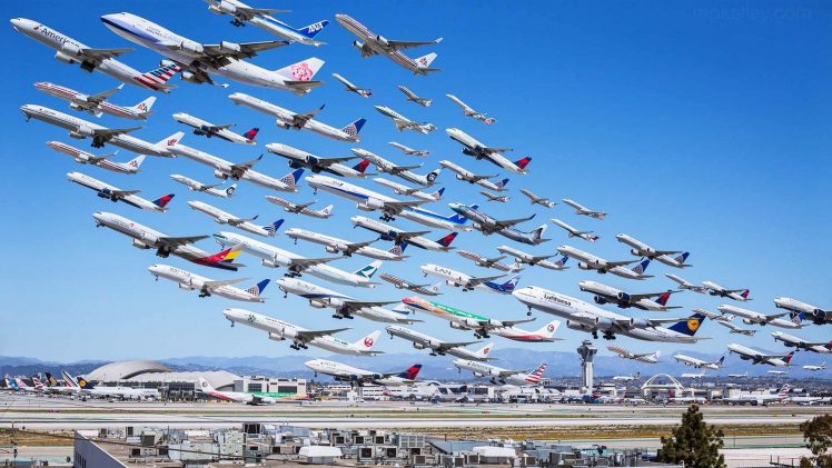 aircraft, Passenger aircraft, Airplane, Los Angeles, LAX, Airport HD Wallpaper Desktop Background