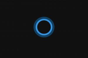 Cortana, Windows 10, Minimalism, Circles