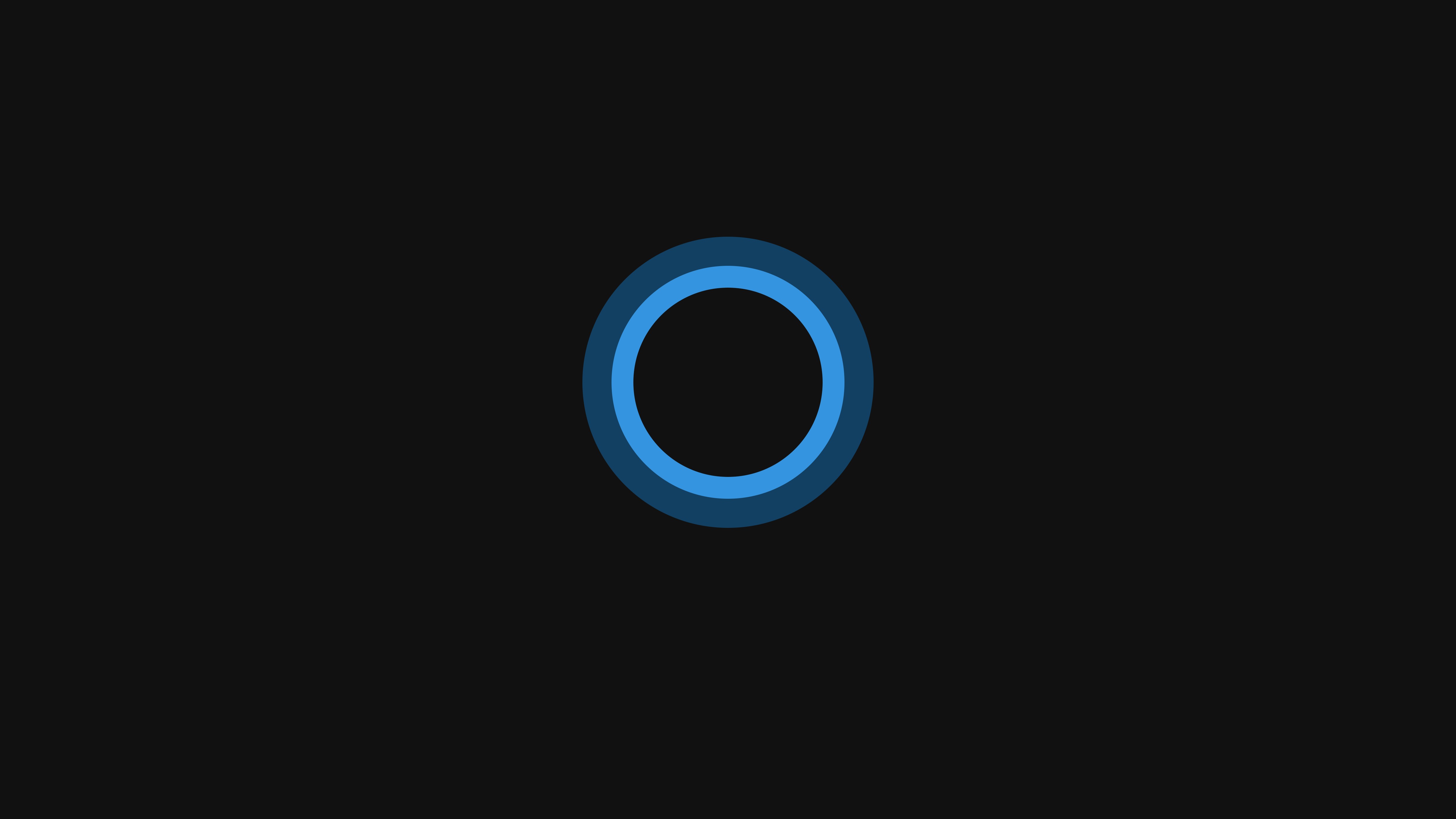 Cortana, Windows 10, Minimalism, Circles Wallpaper