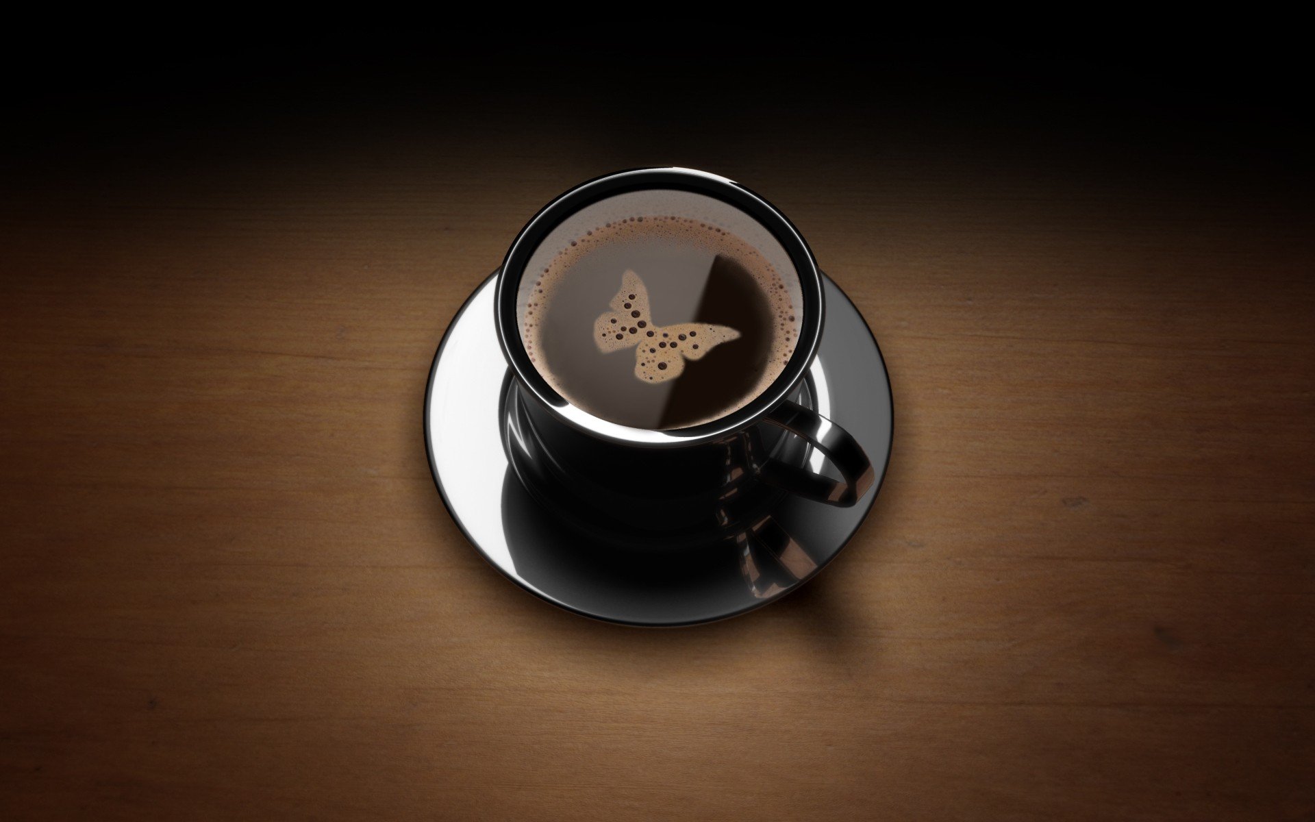 coffee, Butterfly Wallpaper