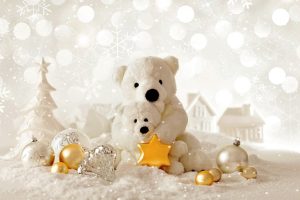 teddy bears, Christmas, Christmas ornaments