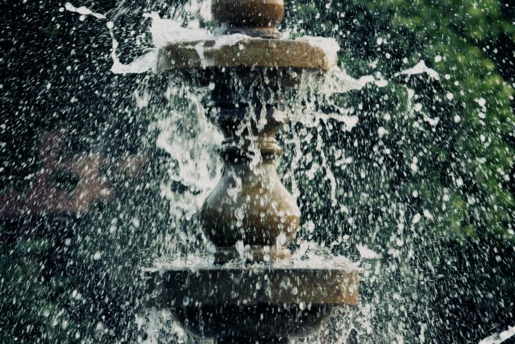 fountain, Water