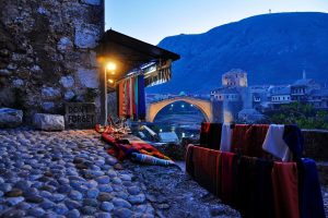 Mostar, Bosnia and Herzegovina, Old bridge, Bridge, Old, Night, Never Forget, Stari Most, Mosque, Mosques, Leather clothing