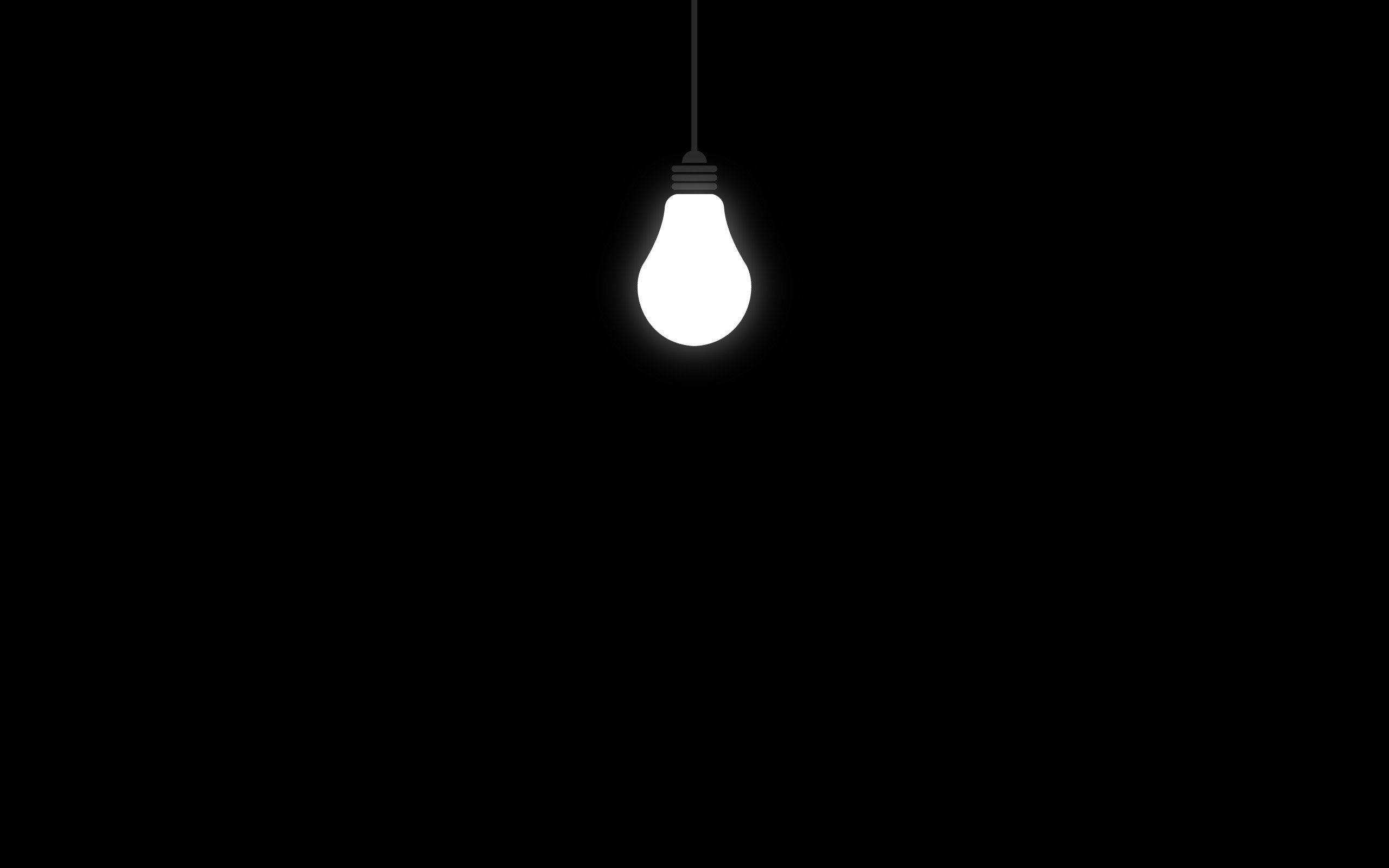 light bulb, Minimalism Wallpaper