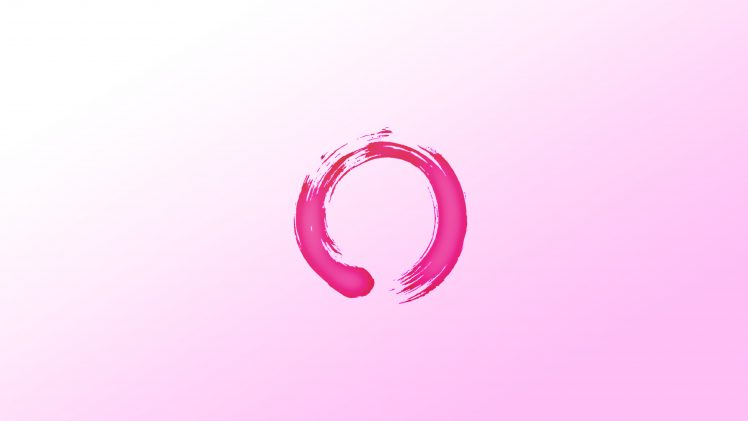 ensō, Edit, Pink HD Wallpaper Desktop Background