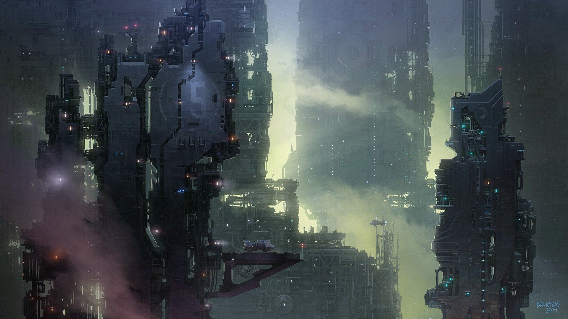 science fiction, Cyberpunk, Future city, City Wallpaper