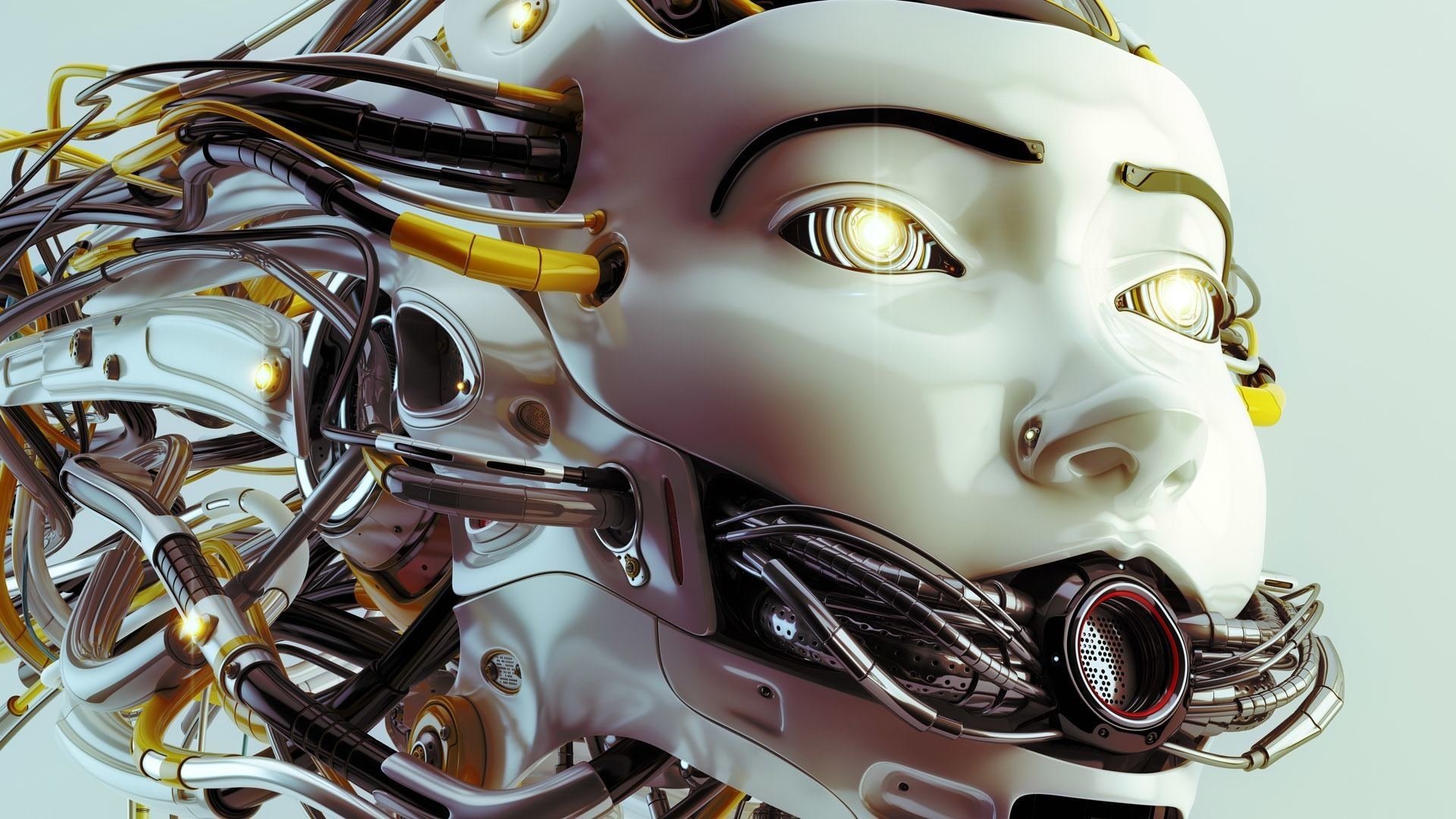 cyberpunk, Science fiction, Robot Wallpaper