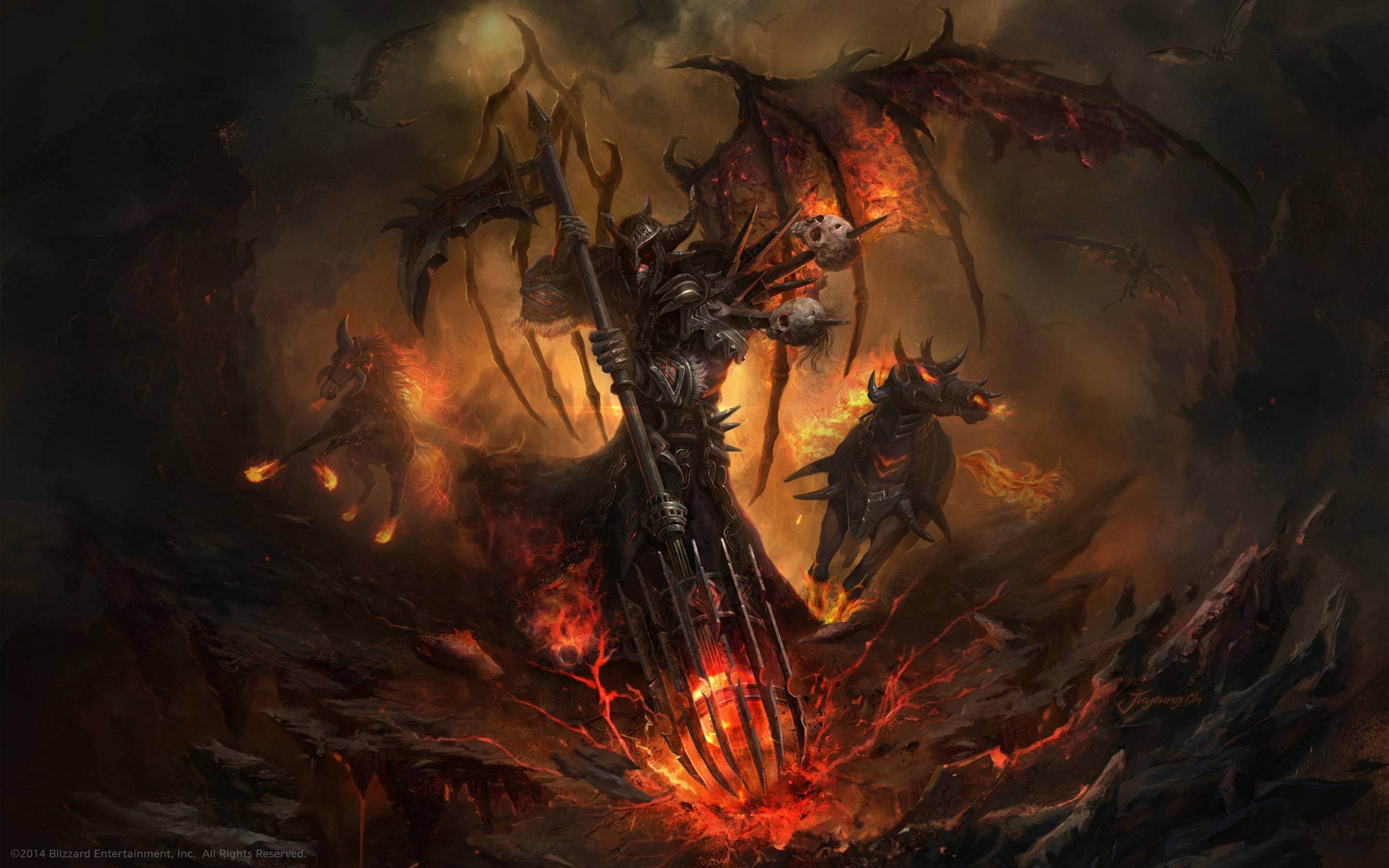 dark, Hell, Fire, Devil, Smoke Wallpapers HD / Desktop and ...
