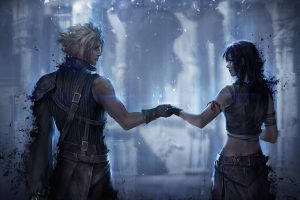 Final Fantasy, Cloud Strife, Tifa Lockhart