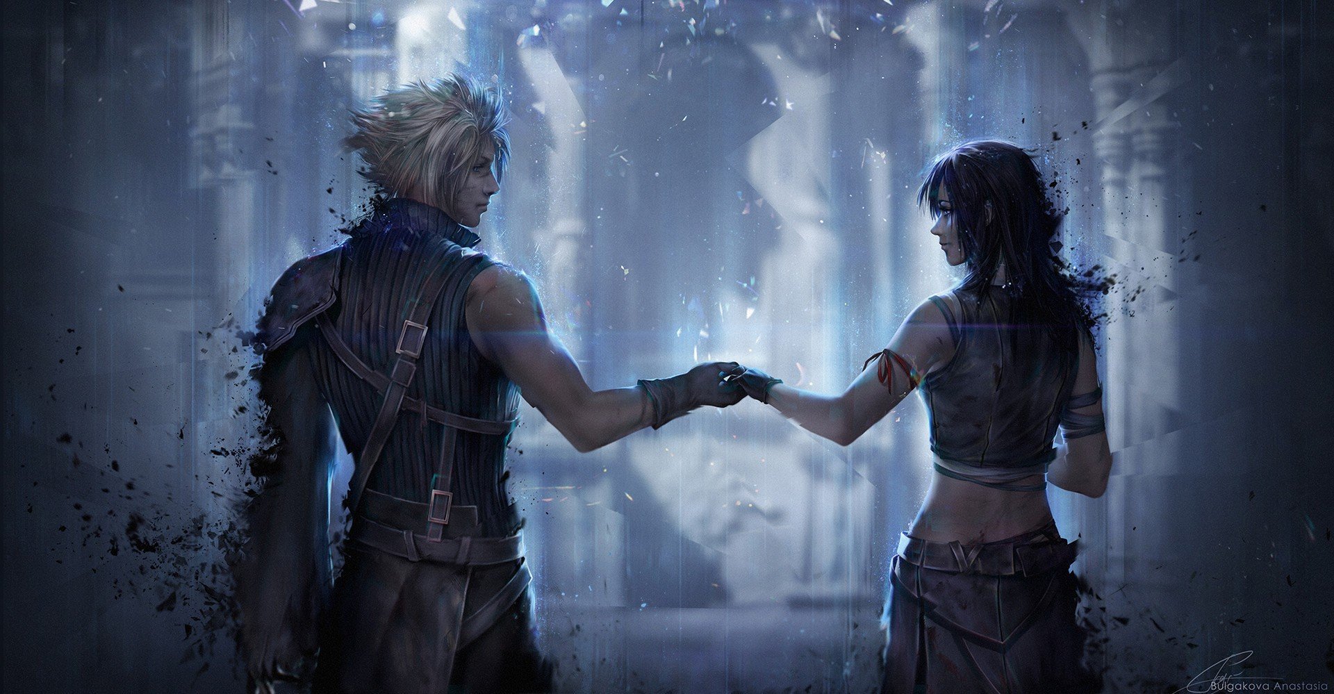 Final Fantasy, Cloud Strife, Tifa Lockhart Wallpaper