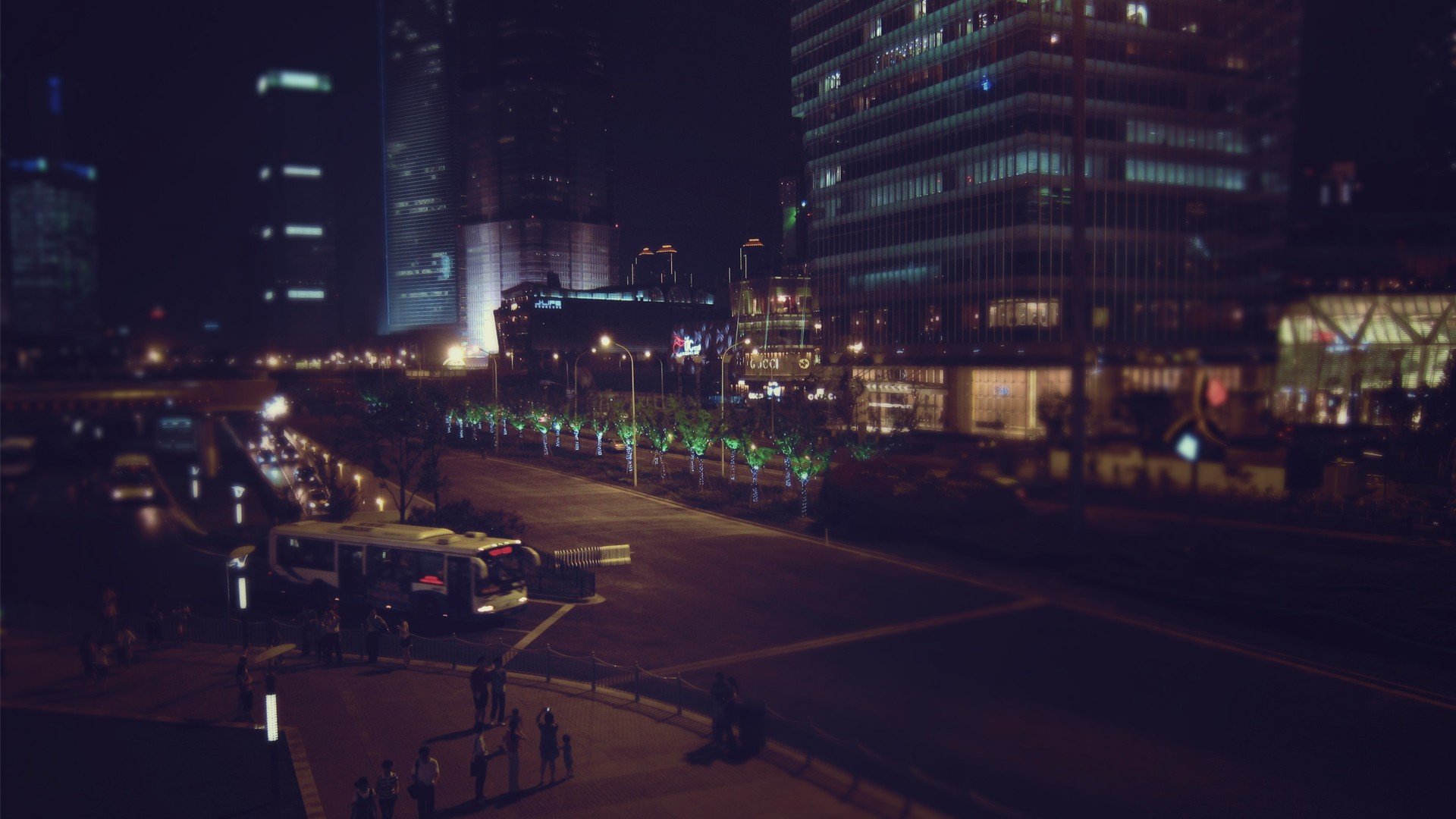 city, Night, Lights Wallpaper